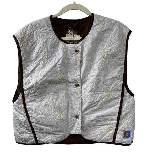 Free People Movement Kacie Reversible Quilted Liner Vest Size Large NWT - Picture 12 of 14